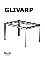 IKEA GLIVARP Assembly Instructions Manual предпросмотр