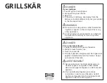 Предварительный просмотр 1 страницы IKEA GRILLSKAR Manual