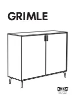 IKEA GRIMLE Instructions Manual предпросмотр