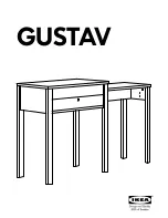 IKEA GUSTAV LAPTOP TABLE Instructions Manual предпросмотр