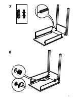 Предварительный просмотр 7 страницы IKEA GUSTAV LAPTOP TABLE Instructions Manual