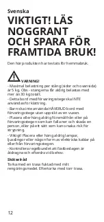 Предварительный просмотр 12 страницы IKEA HAVERUD Manual