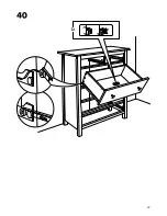 Preview for 27 page of IKEA Hemnes 6-drawer white stain Assembly Instructions Manual