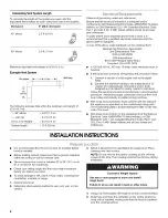 Предварительный просмотр 6 страницы IKEA IHI8304WS0 Installation Instructions And Use & Care Manual