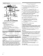 Preview for 6 page of IKEA IHW53UC0FS2 Installation Instructions And Use & Care Manual