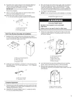 Предварительный просмотр 7 страницы IKEA IHW8303WS0 Installation Instructions And Use & Care Manual