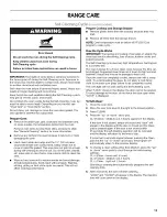 Preview for 13 page of IKEA ISG650VS12 Use & Care Manual