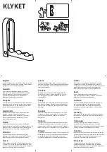 IKEA KLYKET Quick Start Manual предпросмотр