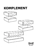 IKEA KOMPLEMENT Installation Instructions Manual предпросмотр