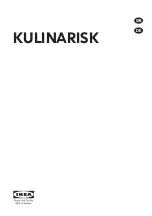 Preview for 1 page of IKEA KULINARISK 203.008.75 Manual