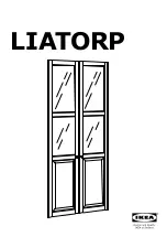 IKEA Liatorp Series Manual предпросмотр