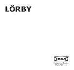 IKEA LORBY Manual предпросмотр