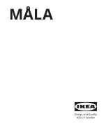 Предварительный просмотр 1 страницы IKEA MALA 504.565.92 Instruction Manual