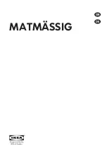 IKEA MATMASSIG 303.688.22 Manual preview