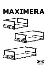 Preview for 1 page of IKEA MAXIMERA Manual