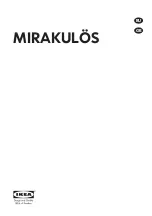 IKEA MIRAKULOS 103.526.38 Manual preview