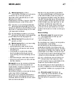 Предварительный просмотр 47 страницы IKEA MOJLIG 402.371.52 Instruction Manual