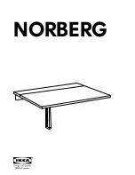 Предварительный просмотр 1 страницы IKEA NORBERG Instruction