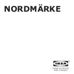 IKEA NORDMARKE E1690 Manual предпросмотр