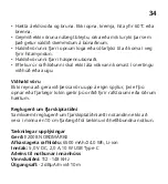 Предварительный просмотр 34 страницы IKEA NORDMARKE Manual