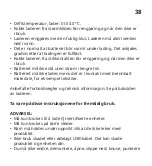 Предварительный просмотр 38 страницы IKEA NORDMARKE Manual