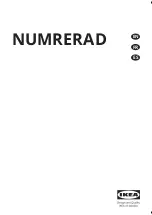 IKEA NUMRERAD Manual preview