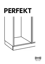 IKEA PERFEKT Manual предпросмотр