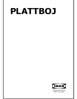 IKEA PLATTBOJ Assembly Instructions Manual preview