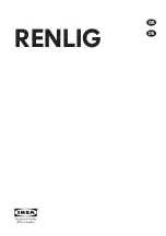 IKEA RENLIG Manual preview