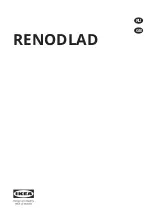 Preview for 1 page of IKEA RENODLAD Manual