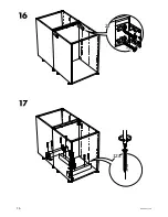 Предварительный просмотр 16 страницы IKEA sektion Assembly Manual