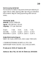 Предварительный просмотр 39 страницы IKEA STENKOL Manual