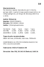 Предварительный просмотр 59 страницы IKEA STENKOL Manual