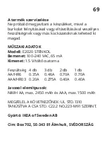 Предварительный просмотр 69 страницы IKEA STENKOL Manual