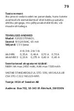 Предварительный просмотр 79 страницы IKEA STENKOL Manual