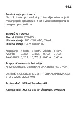 Предварительный просмотр 114 страницы IKEA STENKOL Manual