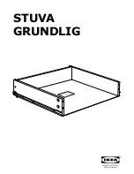 IKEA STUVA GRUNDLIG Assembly Instructions Manual предпросмотр