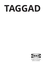 IKEA TAGGAD Manual preview