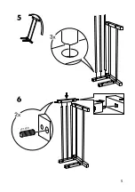 Предварительный просмотр 5 страницы IKEA TJUSIG Assembly Instructions Manual