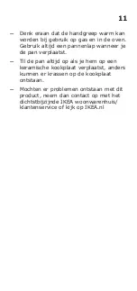 Preview for 11 page of IKEA TROVARDIG Manual