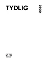 Preview for 1 page of IKEA TYDLIG Instruction Manual