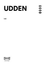 Preview for 1 page of IKEA UDDEN CG3 Manual