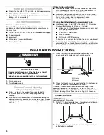 Preview for 5 page of IKEA UNDERCOUNTER DISHWASHER PLASTIC GIANT TUB MODELS Installation Instructions Manual