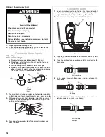 Preview for 18 page of IKEA UNDERCOUNTER DISHWASHER PLASTIC GIANT TUB MODELS Installation Instructions Manual