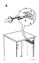 Предварительный просмотр 28 страницы IKEA UTRUSTA 804.536.10 Instructions Manual