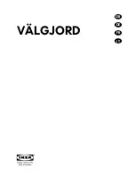 IKEA VALGJORD User Manual preview