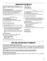 Предварительный просмотр 13 страницы IKEA W10018030A Installation Instructions And Use & Care Manual