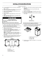 Предварительный просмотр 8 страницы IKEA W10177447B Installation Instructions And Use & Care Manual