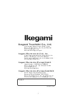 Preview for 8 page of Ikegami ASP-100 Operation Manual