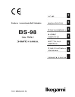 Preview for 3 page of Ikegami BS-98 Operation Manual